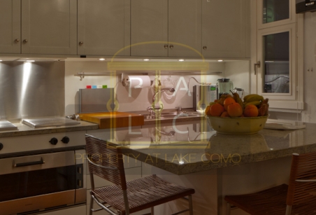 kitchen of the property in cernobbio